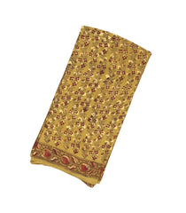 Sage Green Woven Modal Silk Saree With Ajrakh Printed Motifs-BL3594