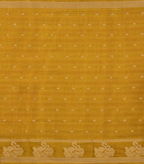 Mustard Printed Synthetics Dola Saree Zari Stripes & Buttas-BL5283