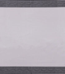 White Handloom Bengal Cotton Saree With Kamalam Buttas-BG1769