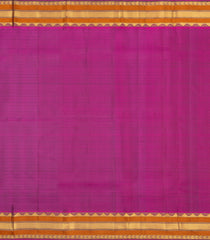 Cream Handloom Korvai Kanchipuram Silk Saree With Silk Checks-KA16678
