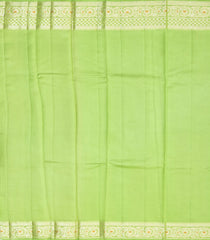 Mint Green Woven Dupion Silk Saree With Floral Jaal Motifs-DS0515