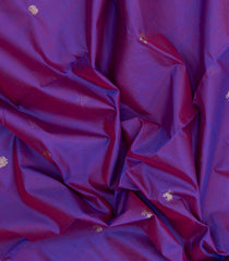Purple Handloom Silk Cotton Saree With Buttas-SC4323