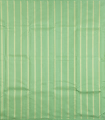 Mint Green Handloom Kanchipuram Silk Saree With Stripes & Buttas-KA15490