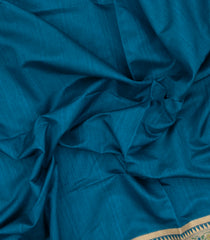 Cyan Woven Art Dupion Saree With Meena Floral Border-BL5949