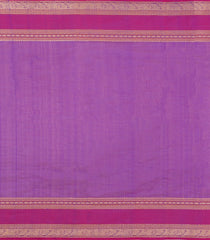 Purple Handloom Silk Cotton Saree With Buttas-SC4355