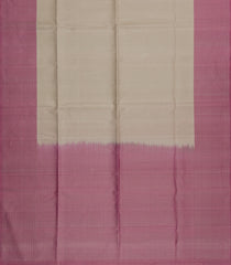 Taupe Handloom Soft Silk Saree With Floral Motifs-SO4611