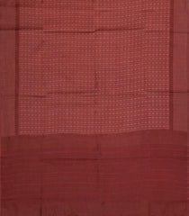 Crimson Woven Tussar Silk Saree With Diamond Motifs-TU3301