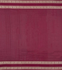 Black Handloom Kanchi Cotton Saree With Contrast Silk Border-KC1796