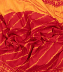 Red Handloom Rajkot Patola Silk Saree With Ikat Rising Motifs-IK0470
