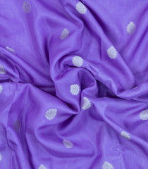 Lavender Woven Blended Viscose Saree With Zari Buttas-BL5630