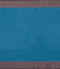 Blue Woven Chettinad Cotton Saree With Buttas-CN1899
