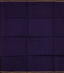 Dark Purple Woven Tussar Silk Saree With Checks-TU3514