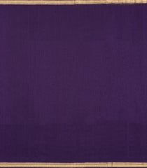 Dark Purple Handloom Maheswari Silk Cotton Saree With Zari Border-SC4914