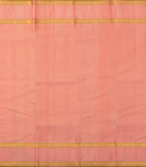 Peach Handloom Kanchipuram Silk Saree With Zari Buttas - KA14621