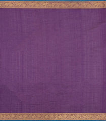 Purple Handloom Silk Cotton Saree With Dotted Checks -SC4260