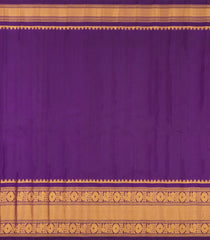 Lavender Handloom Gadwal Silk Saree With Zari Checks & Buttas-GA0307