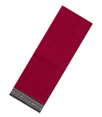 Crimson Woven Chirala Cotton Saree With Contrast Border-CR1398
