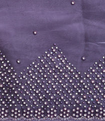 Lilac Woven Pure Viscose Saree With Embroiderd Stone Work-EN2100