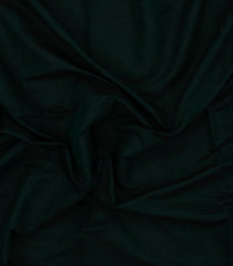 Bottle Green Woven Bengal Cotton Saree With Contrast Border-BG1857