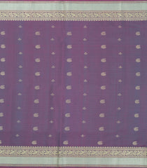 Aquamarine Handloom Soft Silk Saree With Stripes & Contrast Border-SO4544