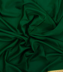 Dark Green Woven Mysore Silk Saree With Contrast Zari Border-MS3839
