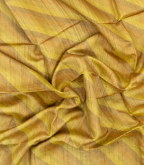 Yellow Printed Tussar Silk Saree With Buttas & Printed Pallu-TU3659