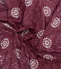 Brown Printed Jaipur Cotton Saree With Contrast Border-JC1713