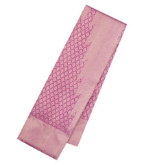 Dusty Pink Handloom Kanchipuram Silk Saree With Annam Motifs-KA15074