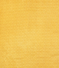 Yellow Printed Silk Saree With Floral Motifs-PS0687