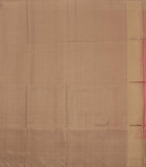 Dusty Peach Handloom Soft Silk Saree With Stripes & Floral Motifs-SO4590