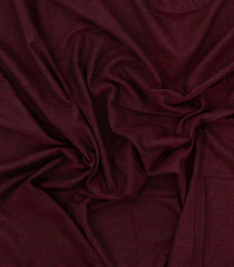 Maroon Woven Bengal Cotton Saree With Contrast Border-BG1775