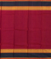 Magenta Handloom Kanchipuram Silk Saree With Zari Checks & Buttas-KA14016