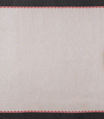 Taupe Handwoven Bengal Cotton Saree With Mango Buttas-BG1471
