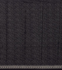 Black Woven Jaipur Cotton Saree With Printed Triangle Motifs-JC1429