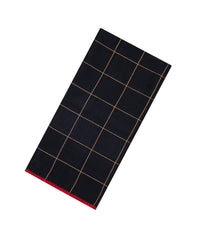 Black Woven Kota Silk Saree With Zari Checks-KO1055
