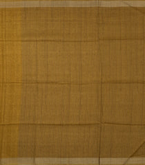 Mustard Printed Synthetic Tussar Silk Saree With Zari Stripes & Border -SY0086