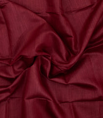 Maroon Woven Tussar Silk Saree With Zari Border-TU3555
