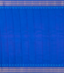 Purple Handloom Gadwal Silk Saree With Zari Checks & Buttas -GA0447