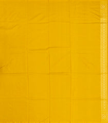 Mustard Handloom Banarasi Silk Saree With Flower Motifs