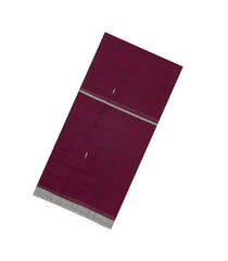 Maroon Handloom Bengal Cotton Saree With Buttas & Contrast Border-BG1971