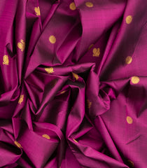 Magenta Handloom Korvai Kanchipuram Silk Saree With Annam Buttas-KA13243