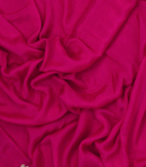 Hot Pink Woven Synthetic Blended Saree With Embroidered Motifs-EN1990