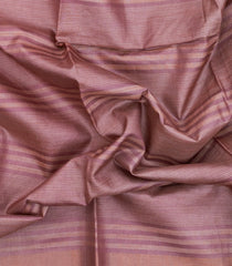 Dusty Pink Woven Tussar Saree With Stripes-TU3353