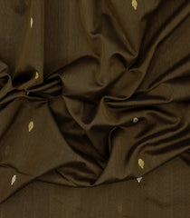 Dark Olive Handloom Maheswari Silk Cotton Saree With Buttas-SC4150