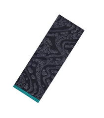Black Printed Pure Silk Saree With Floral Motifs-PS0833