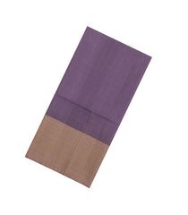 Lilac Handloom Soft Silk Saree With Floral Zari Stripes-SO4578