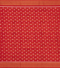 Red Printed Synthetic Dola Silk Saree With Zari Border-BL5056