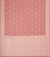 Dusty Pink Woven Art Tissue Dupion Saree With Floral Zari Buttas-BL5886