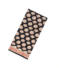 Black Printed Jaipur Cotton Saree With Border-JC1841