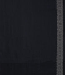 Black Handloom Soft Silk Saree With Dotted Zari Stripes-SO4579